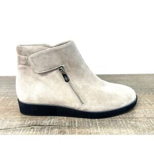 L'Amour des Pieds Womens Jaidly Boots Support Taupe Suede 7.5